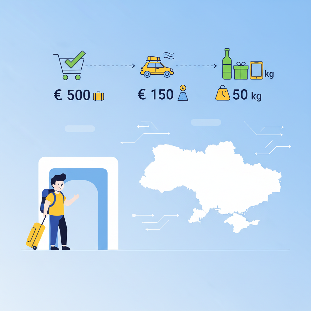 Основні безмитні ліміти для подорожніх