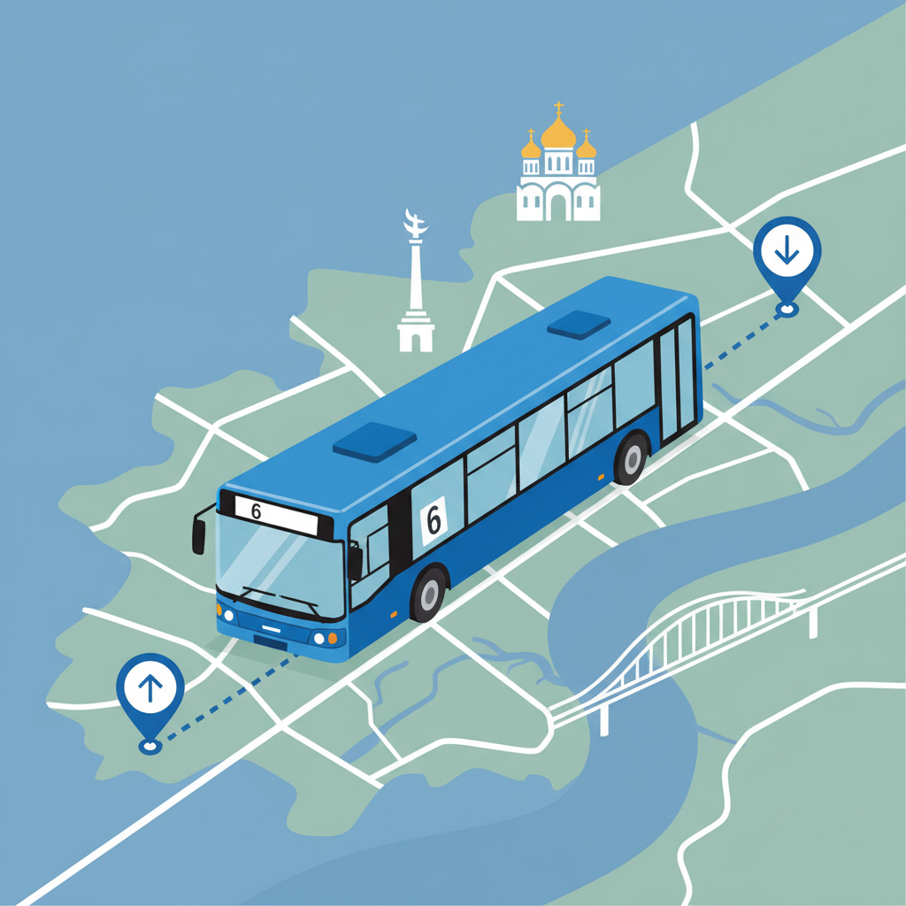 Маршрут автобуса №6: звідки і куди — иллюстрация к статье «6 автобус київ»