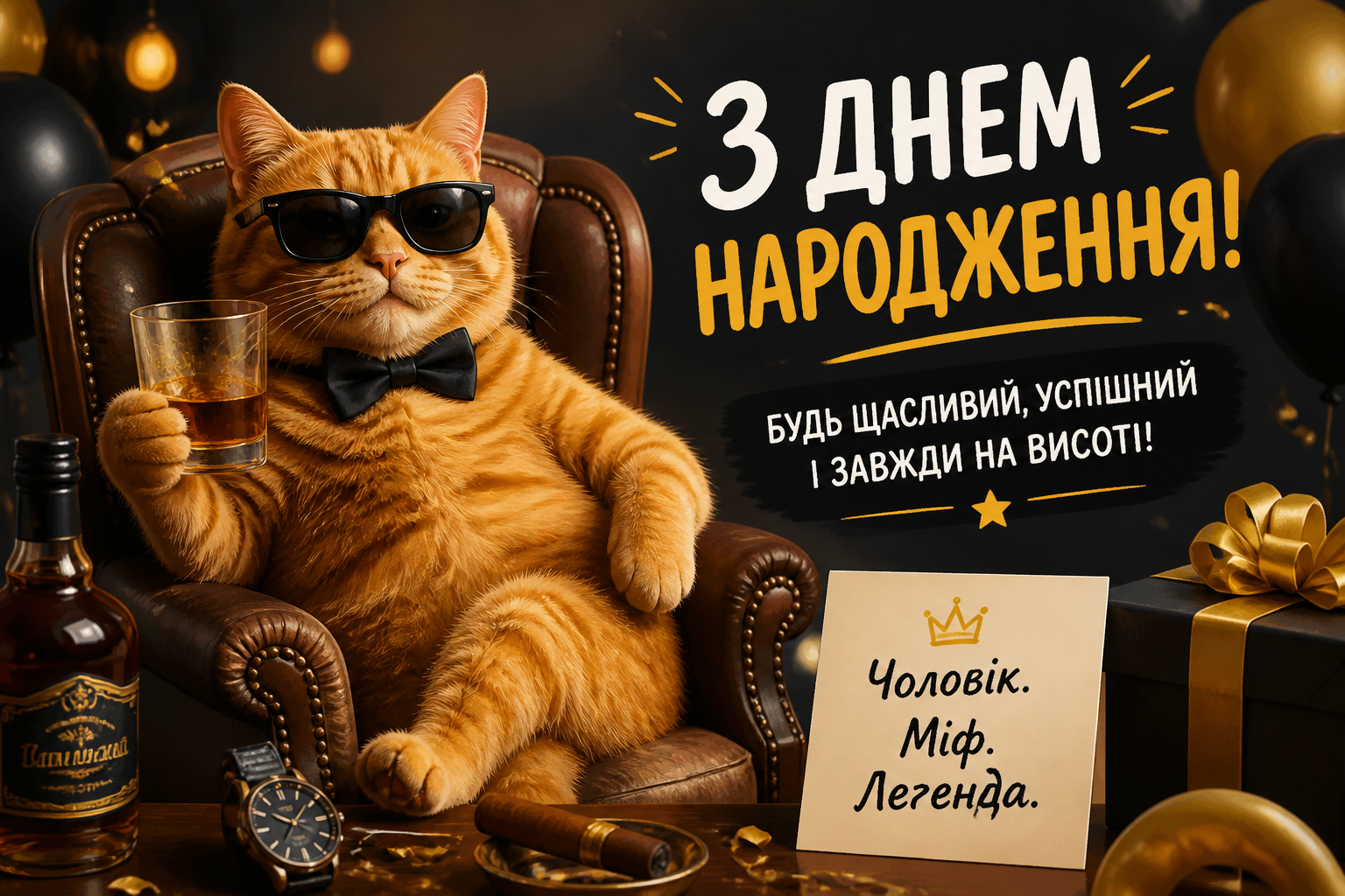 прикольні картинки з днем народження для чоловіка