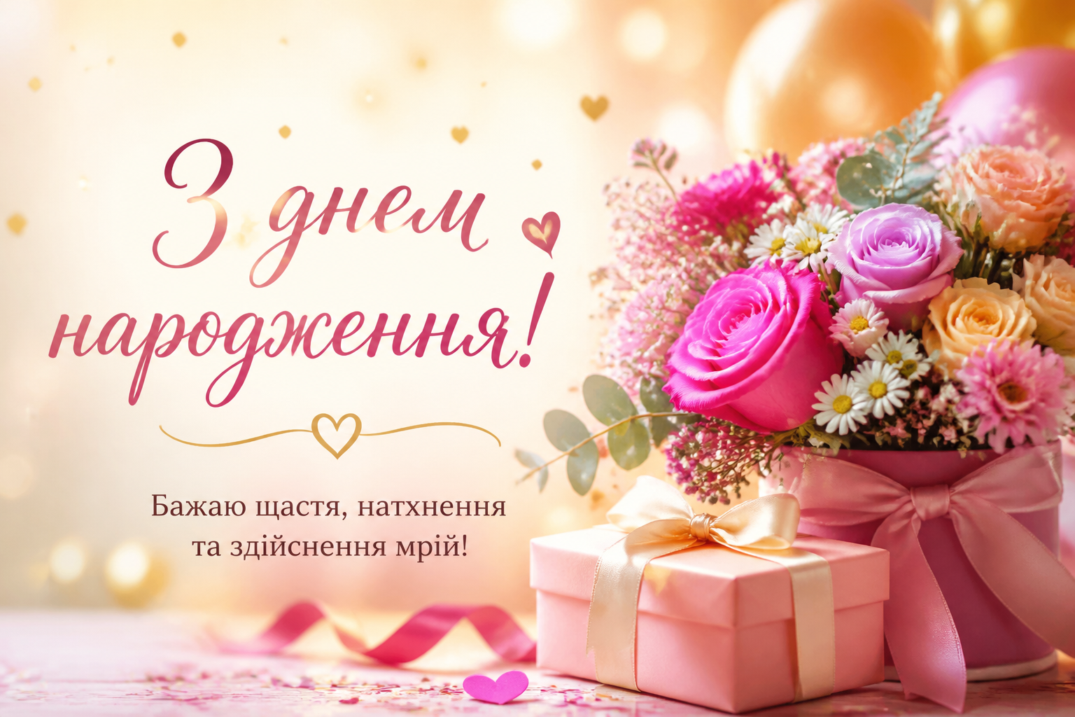 60 щирих привітань з днем народження
