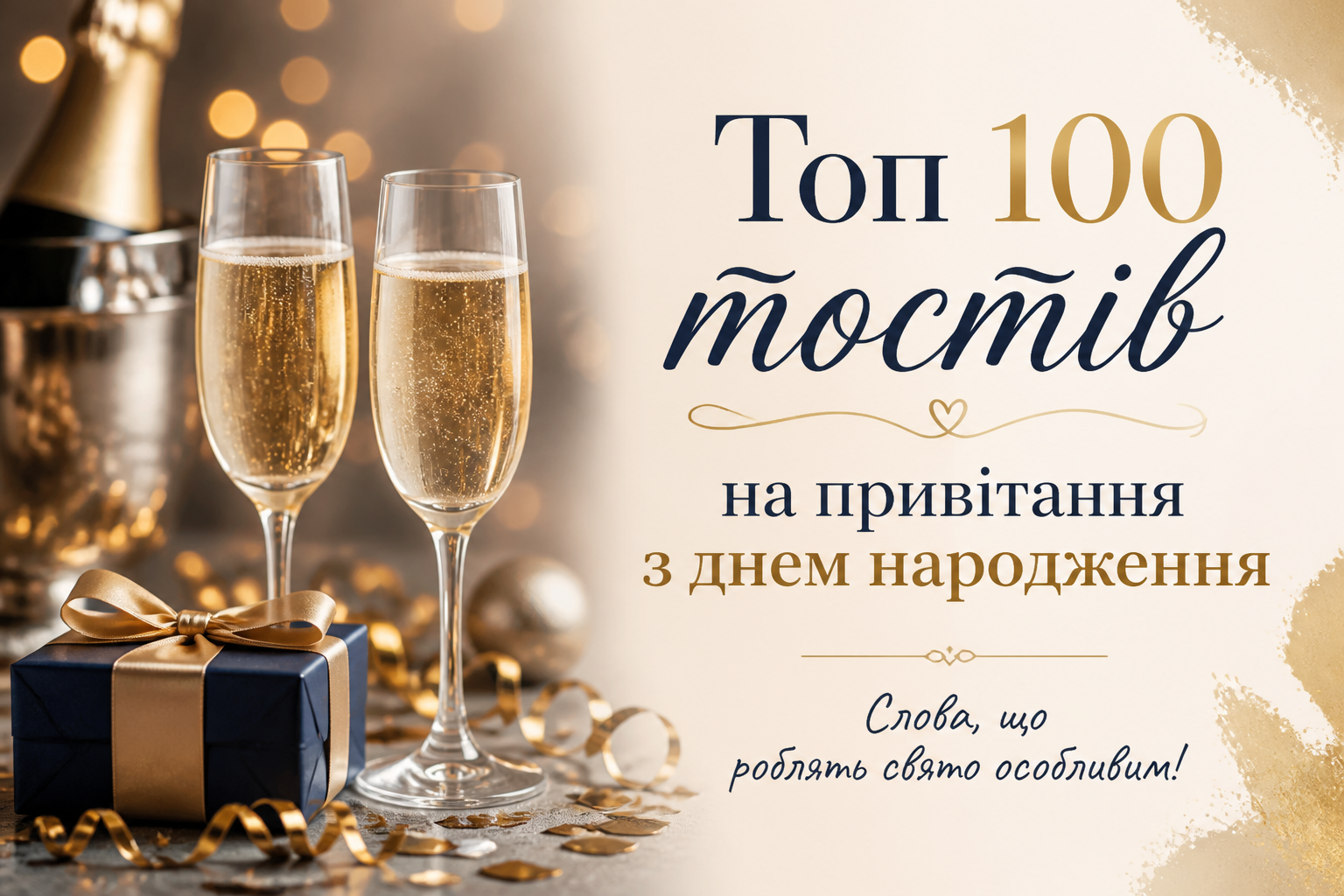 топ 100 тостів на привітання з днем народження