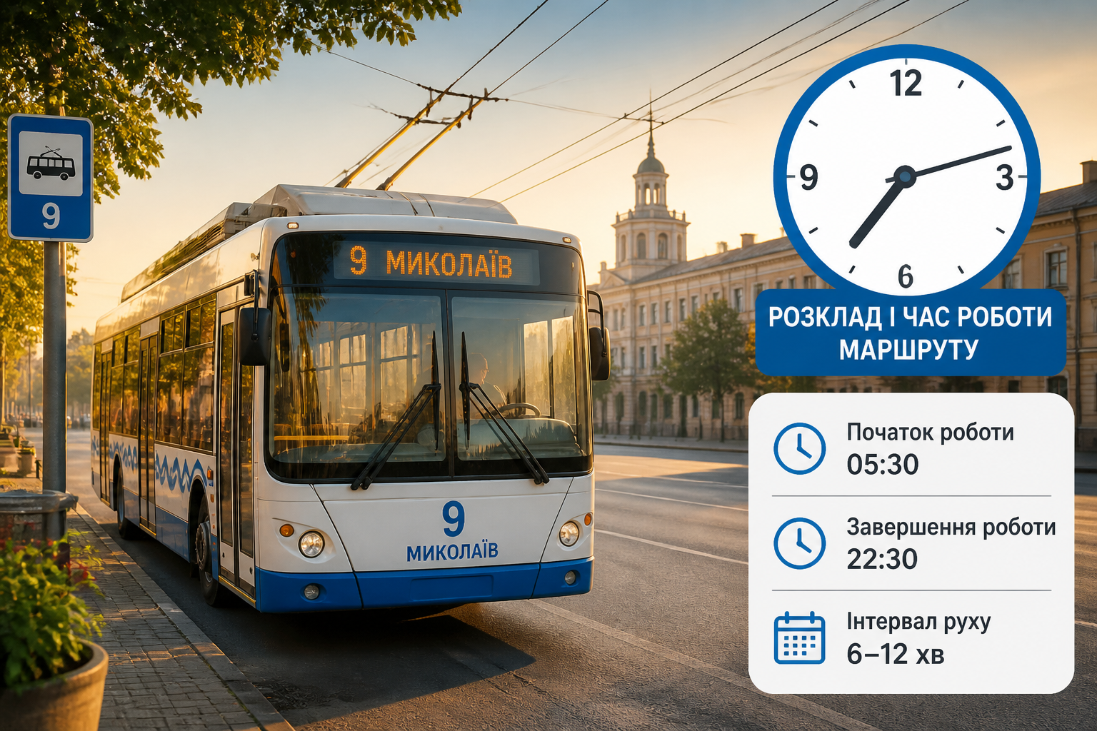 Розклад і час роботи маршруту