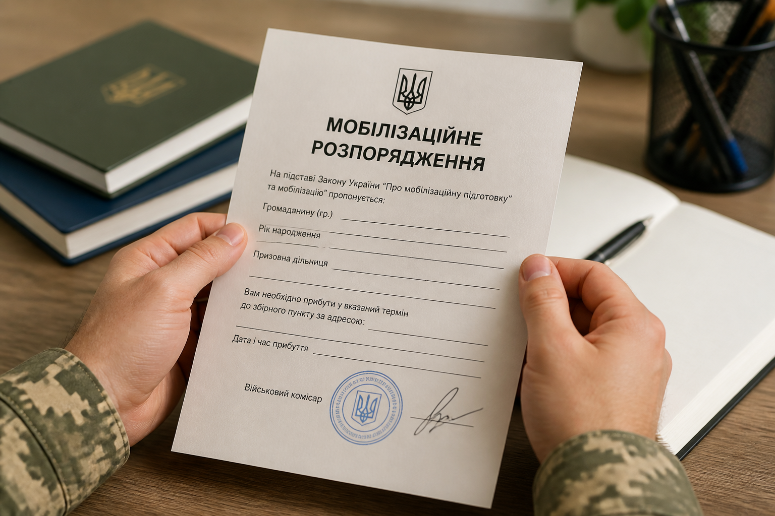 що таке мобілізаційне розпорядження