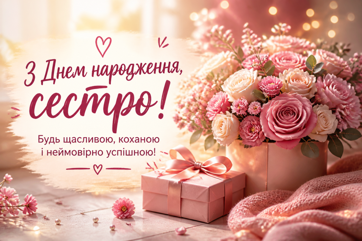 З днем народження, сестричко: теплі слова, які скажуть більше за будь-яку картинку