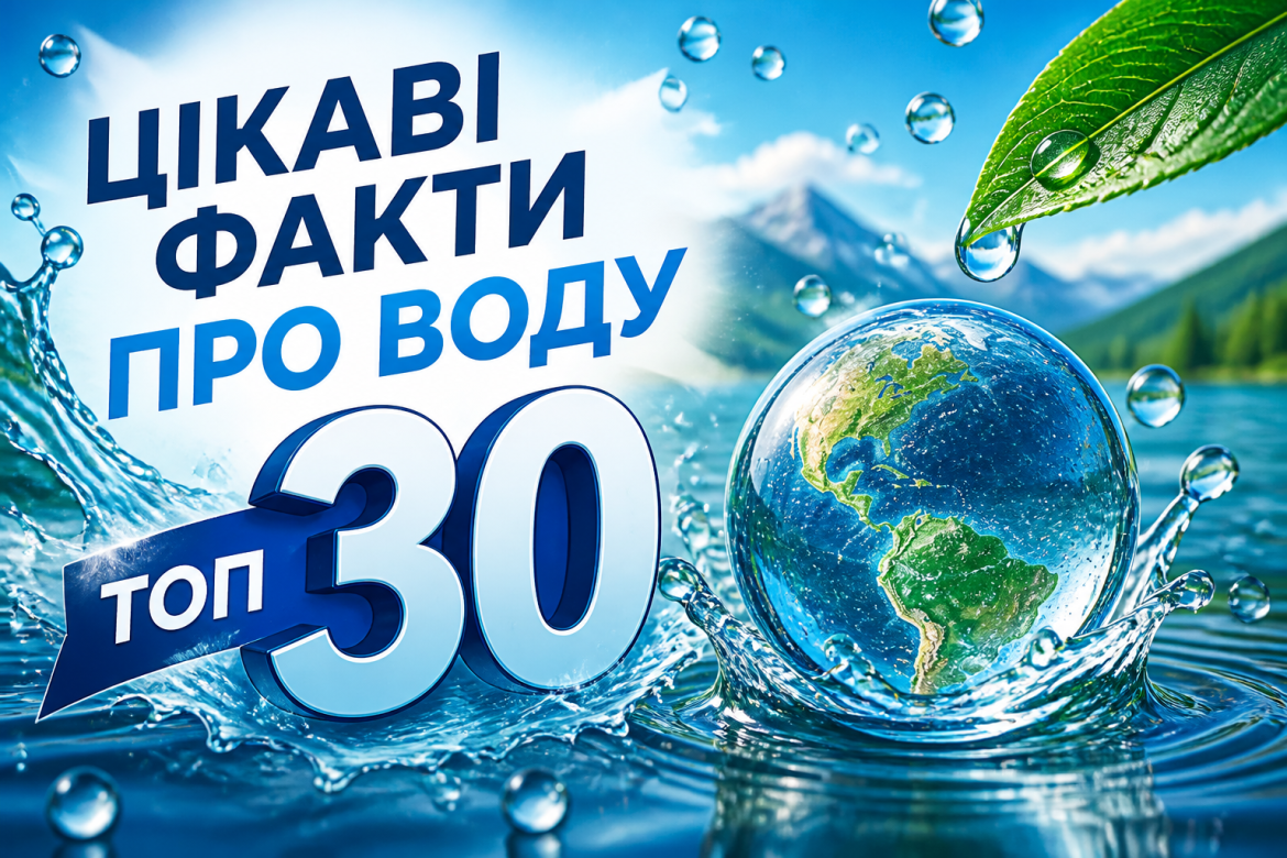 30 цікавих фактів про воду, які змусять подивитися на склянку інакше