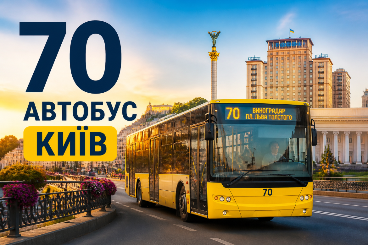 Автобус №70 у Києві: маршрут, зупинки та все, що варто знати