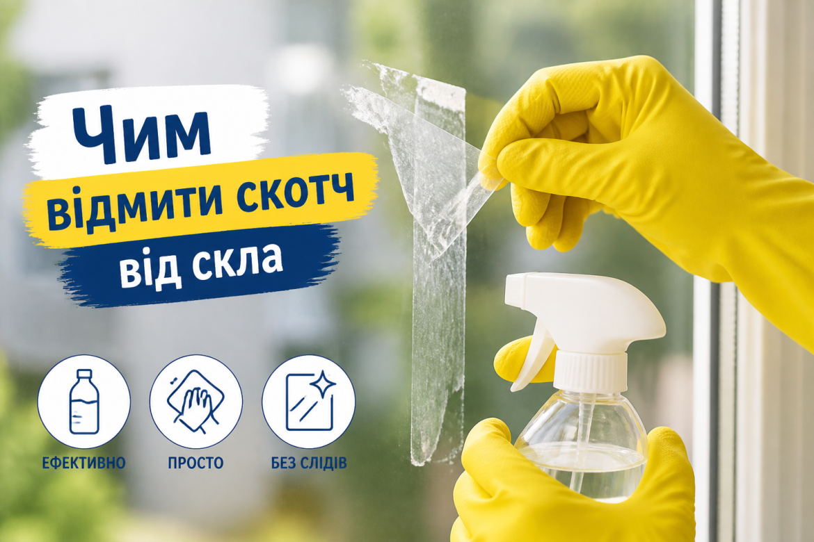 Чим відмити скотч від скла: способи, які реально працюють