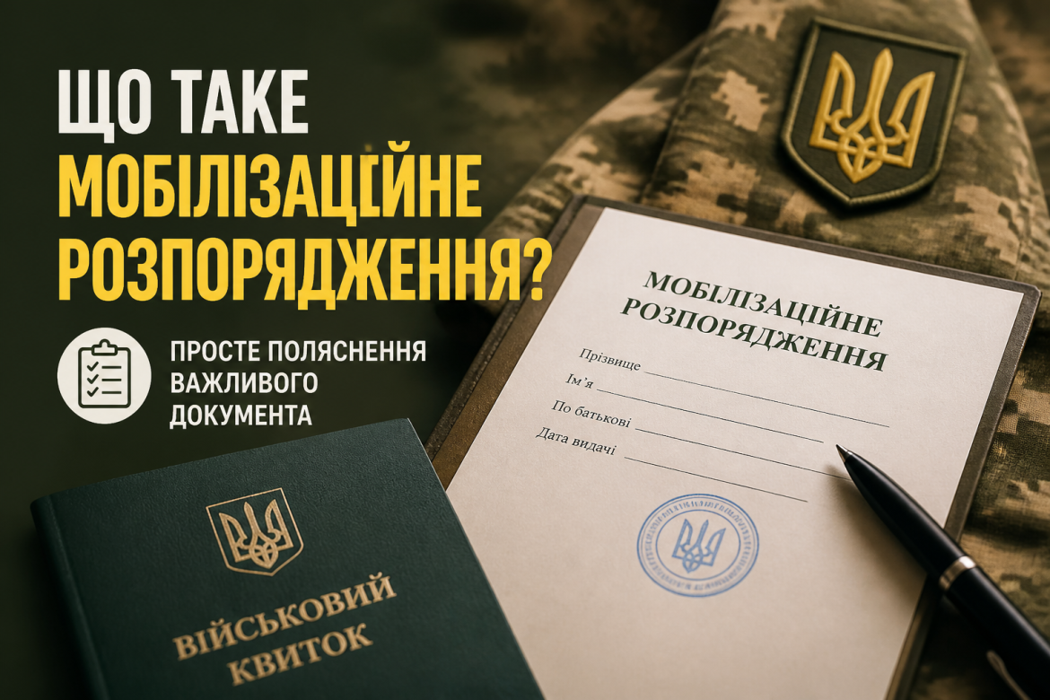 Мобілізаційне розпорядження: що це, кому приходить і що з ним робити
